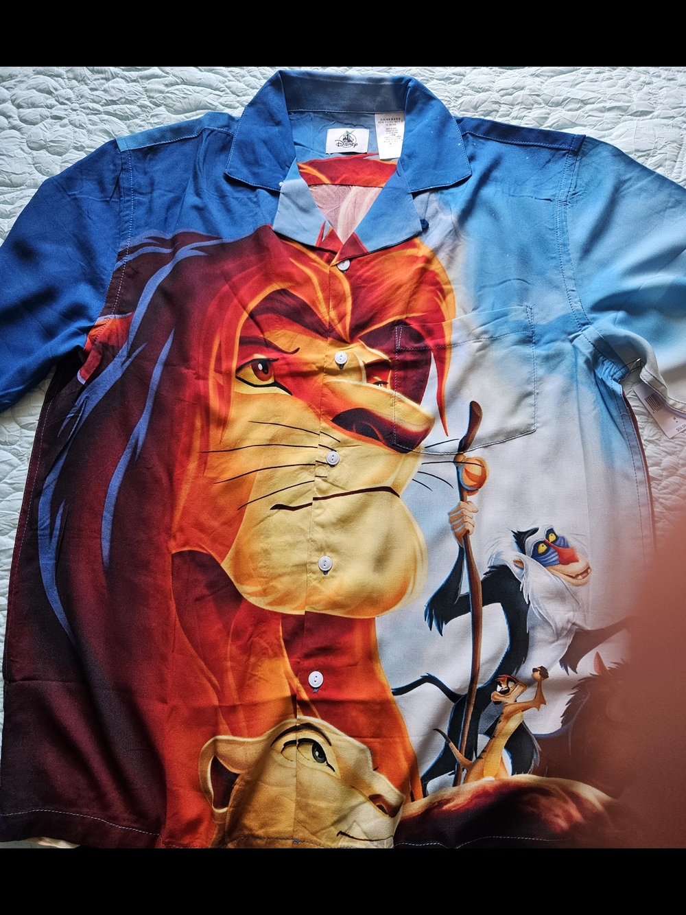 official Disney Parks The Lion King Camp Shirt for Adults.